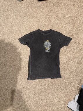 Halloween Horror Nights 2023 Black Graphic Tee with Coffin Design